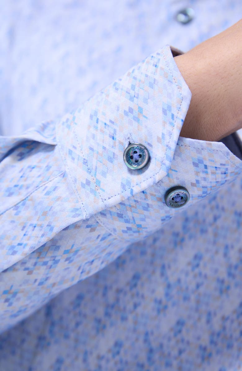 Bugatchi Jimmy OoohCotton<sup>®</sup> Button-Up Shirt, Alternate, color, Air Blue