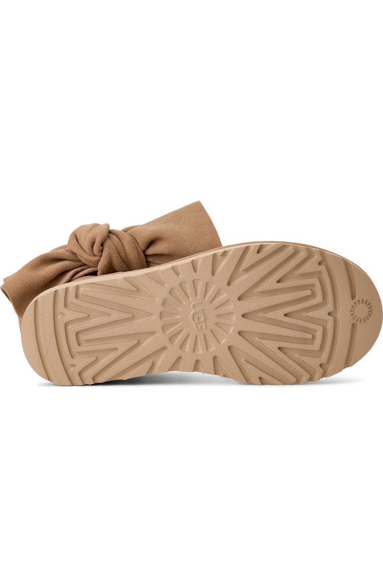 UGG<sup>®</sup> Classic Mini Bow Genuine Shearling Lined Boot, Alternate, color, Sand