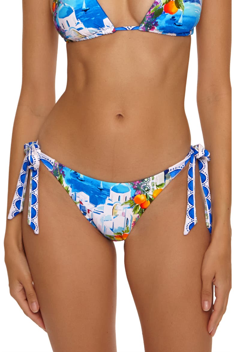 Mykonos Side Tie Bikini Bottoms, Main, color, BLUE