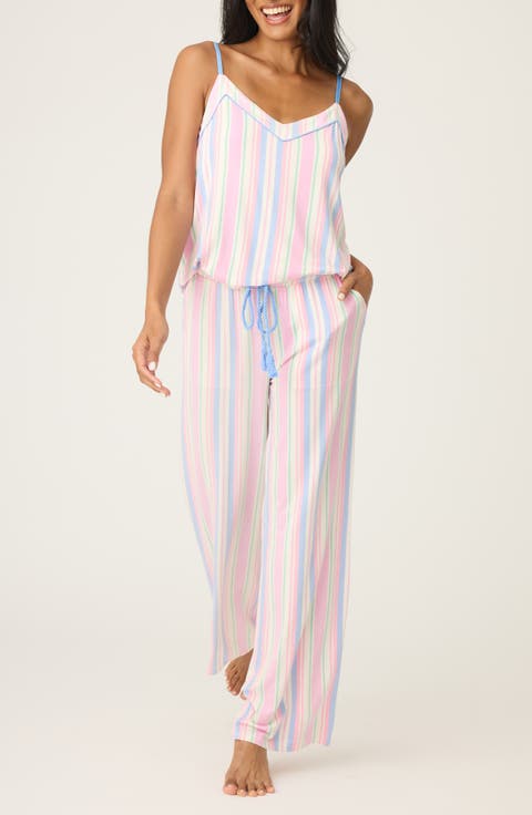 Bayside Dreams Herringbone Stripe Jersey Pajamas