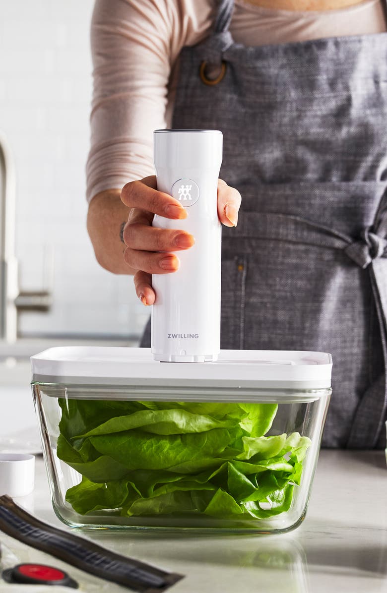 ZWILLING Fresh & Save Vacuum Pump with Charging Cap, Alternate, color, White