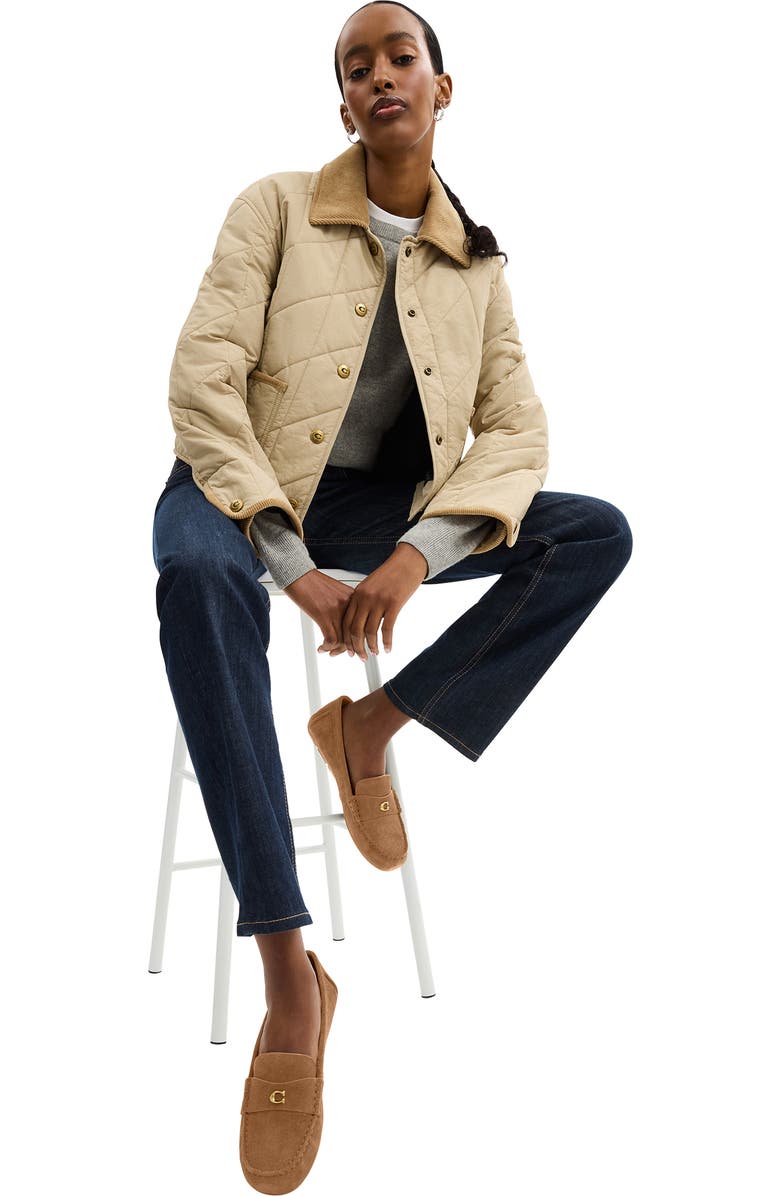 COACH Sculpted C Driving Loafer, Alternate, color,