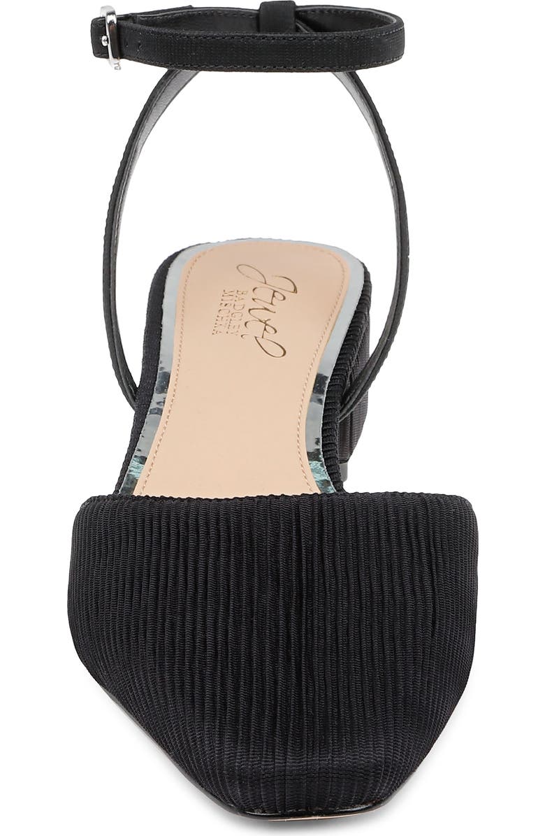 Jewel Badgley Mischka Stacy Ankle Strap Pump, Alternate, color, Black Fabric