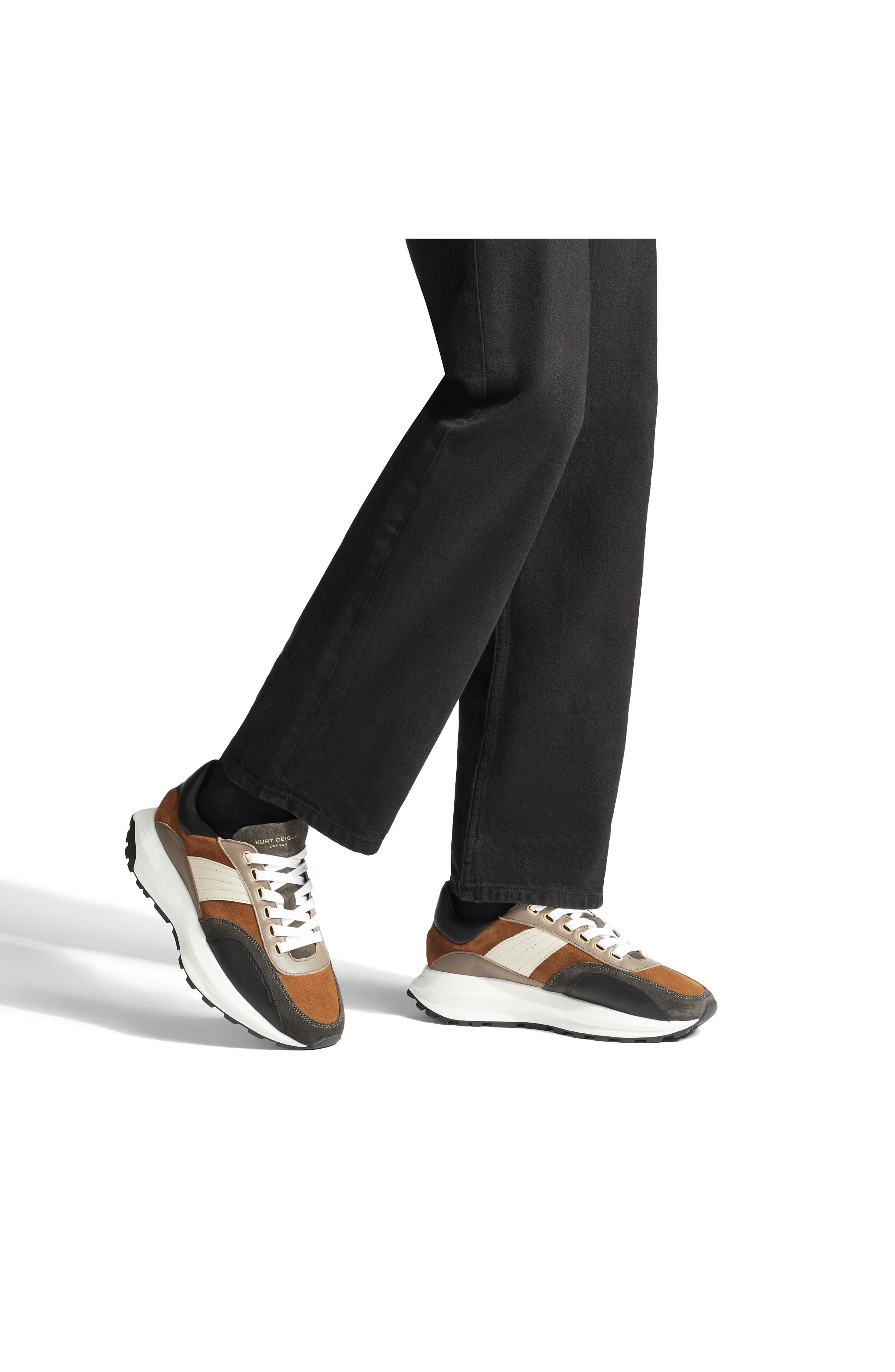 Kurt Geiger London Gaspar Sneaker, Alternate, color, Brown