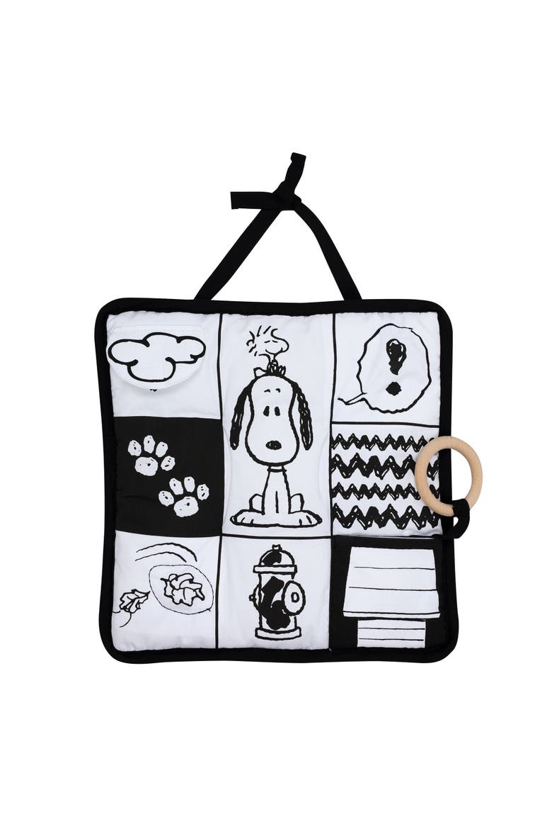 Snoopy & Woodstock Baby Activity Pad Developmental Travel Toy, Main, color, White