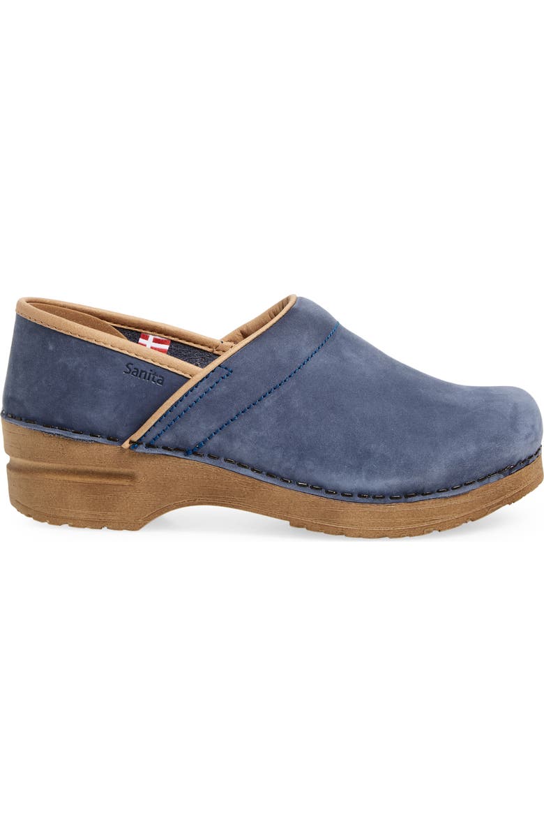 Sanita Professional Leather Clog, Alternate, color, Dove Blue