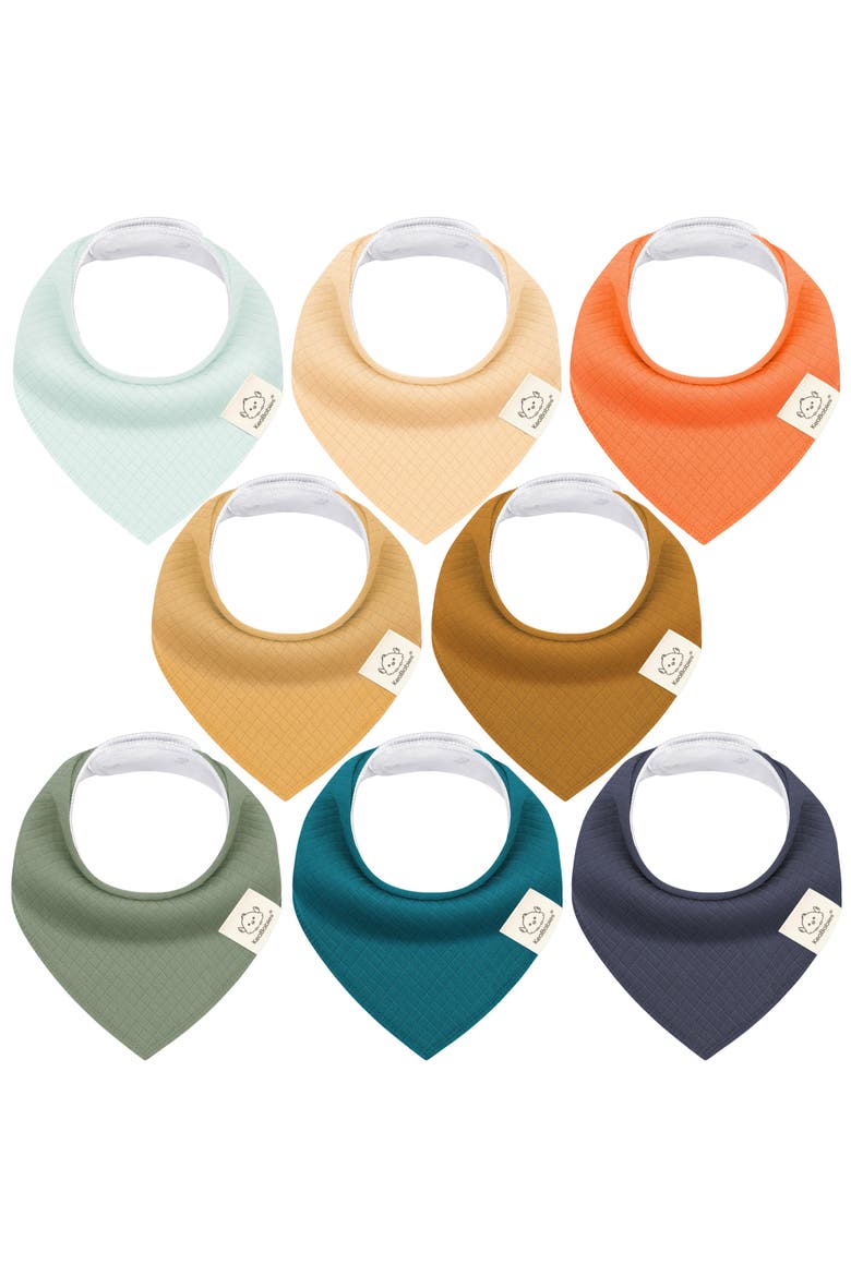 8-Pack Quin Bandana Bibs, Main, color, Eclipse