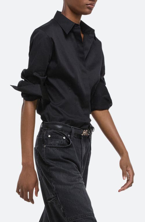 HELMUT LANG HELMUT LANG DARTED BUTTON-UP SHIRT