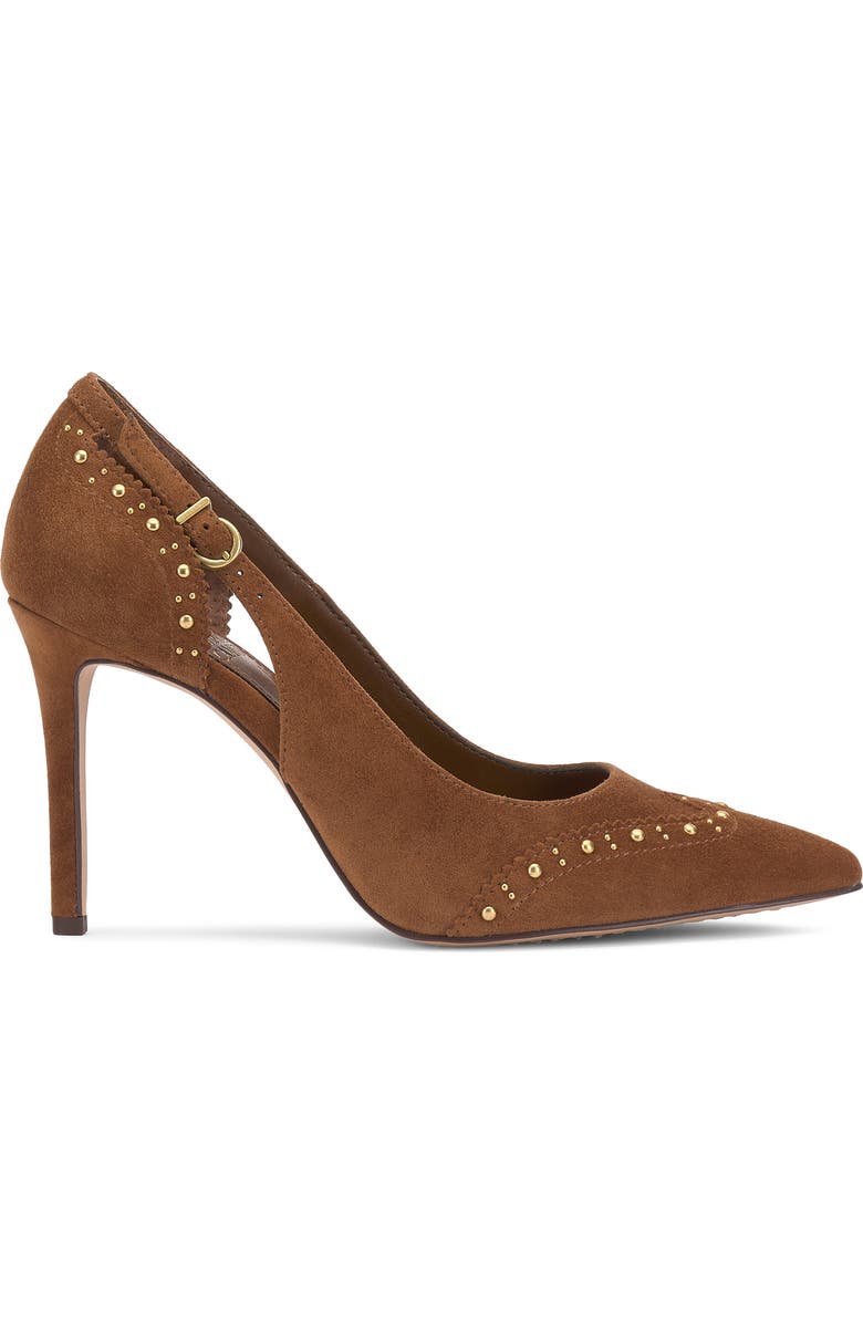 Vince Camuto Hally Studded Pointed Toe Pump, Alternate, color, Burnt Sugar Torsue