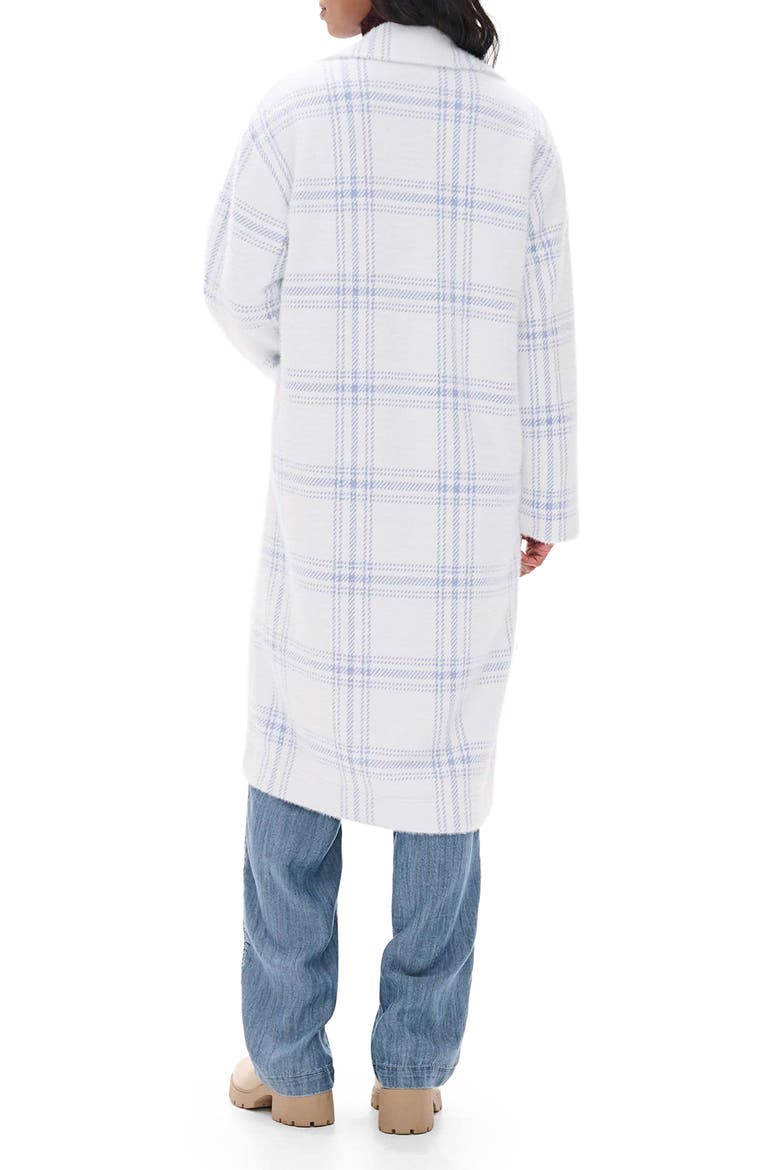 Paxton Plaid Open Front Jacket, Alternate, color, SEA SALT