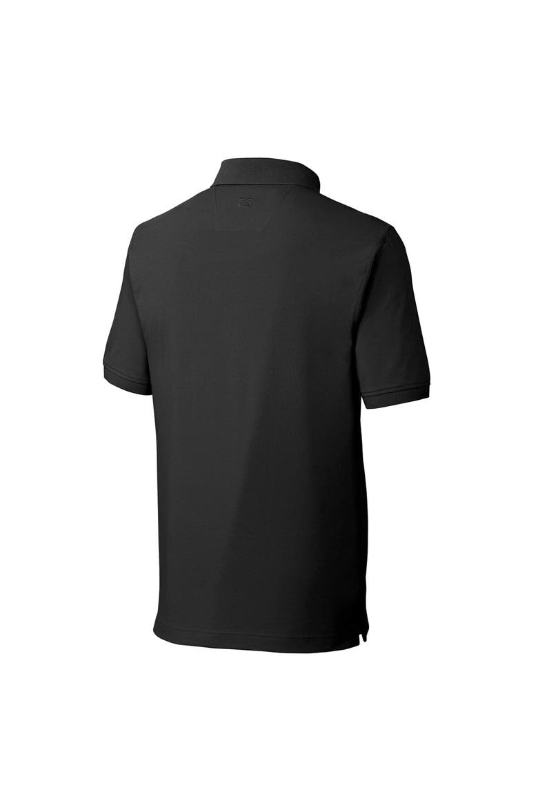 Men's Cutter & Buck Black Clemson Tigers Vault Advantage Tri-Blend Pique Big & Tall Polo, Alternate, color, Black