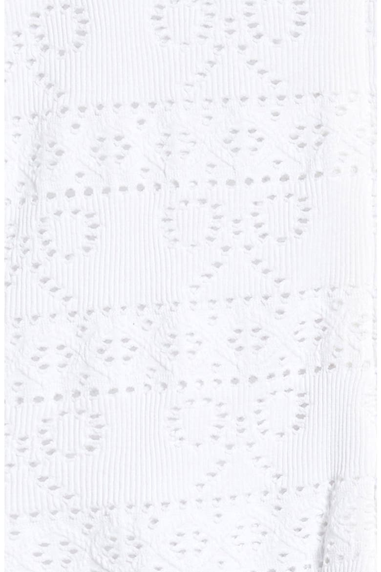 Kids' Courtley Pointelle Polo Dress, Alternate, color, WHITE