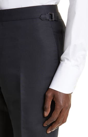 【関税＆送料込み】Tom Ford Tailored Tuxedo Pants TOM FORD Shelton Cotton & Silk Poplin Tuxedo Pants | Nordstrom