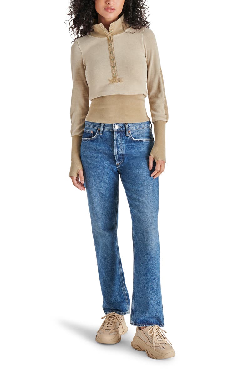 Steve Madden Ariel Rib Crop Top, Alternate, color,