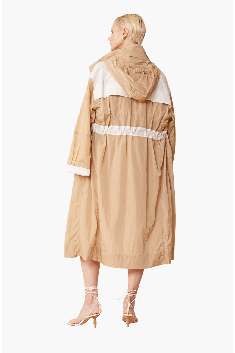 Parachute Water Resistant Anorak, Alternate, color, Light Beige