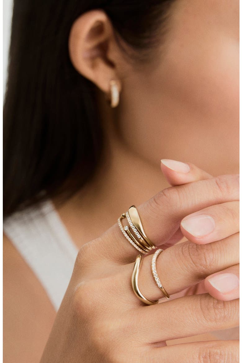 Dôme Figure Slim Ring, Alternate, color, 14K Yellow Gold