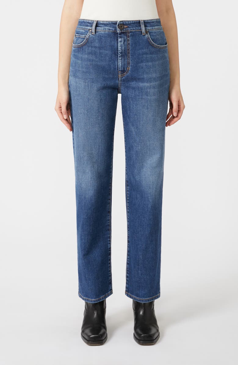 Weekend Max Mara Loris Straight Leg Jeans, Main, color, Navy