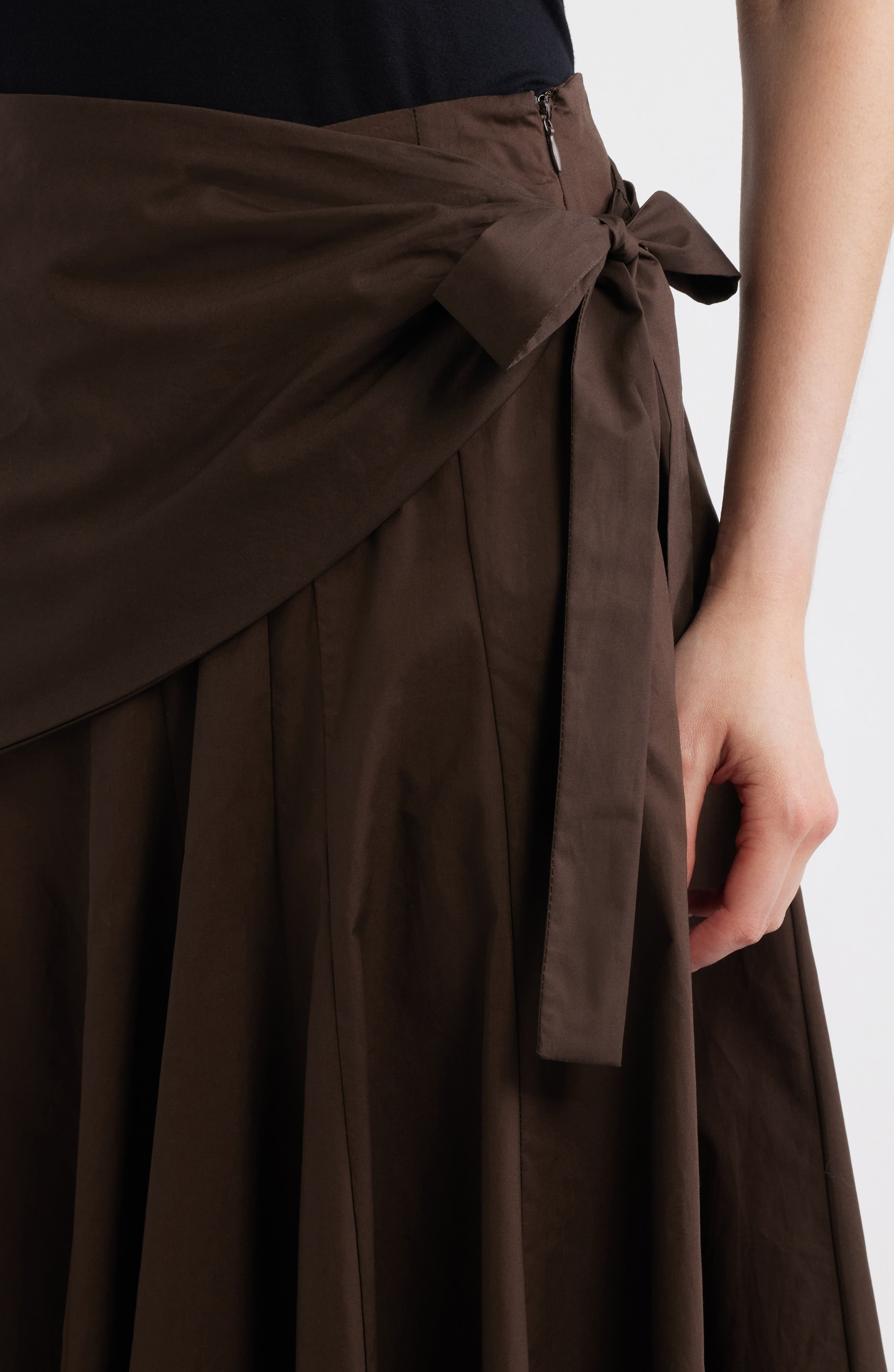 MANGO Falda Milos Faux Wrap Cotton Skirt — фото 5
