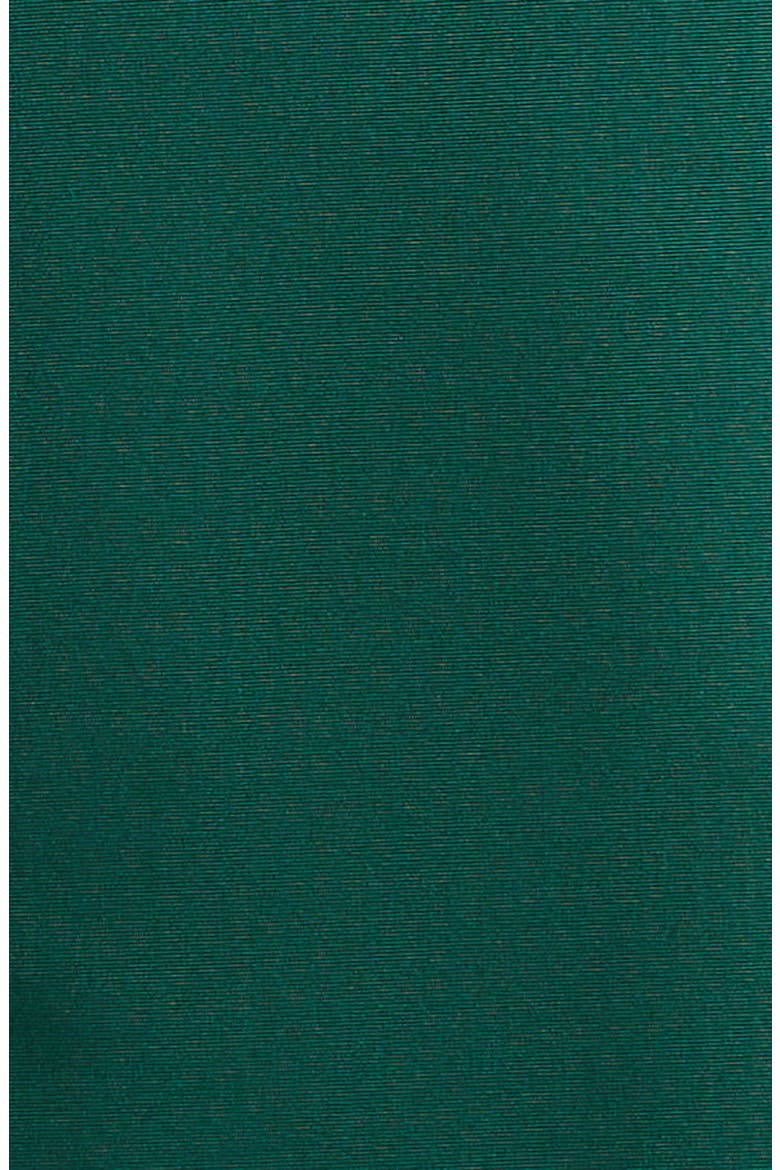 Cuffed Short Sleeve Button Front Silk Faille Gown, Alternate, color, SPRUCE GREEN