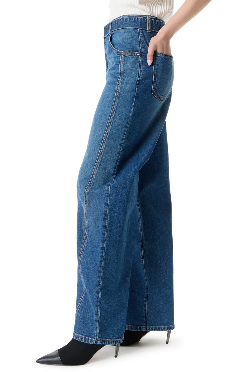 Robert Rodriguez Relaxed Belted Barrel Leg Jeans, Alternate, color, Waterfall