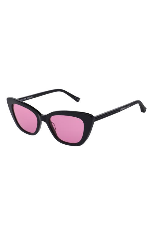 Florence By Mills 51mm Cat Eye Sunglasses In Black