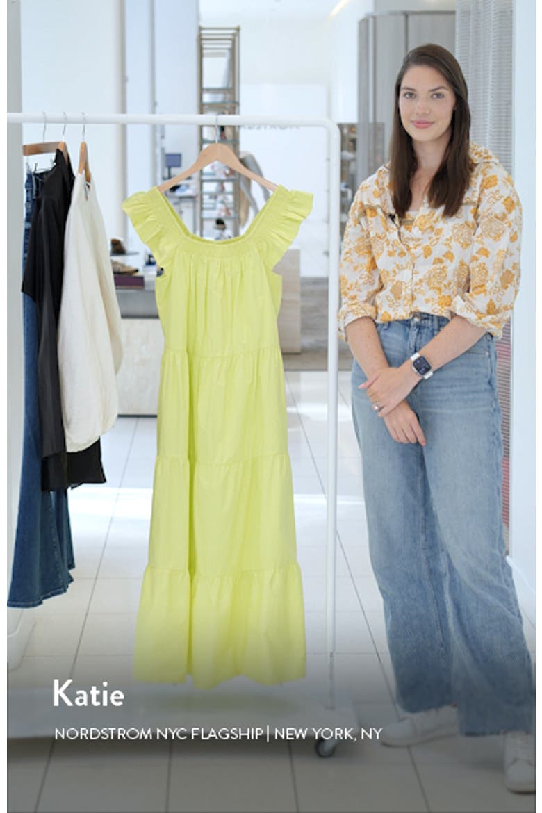 Ruffle Detail Midi Dress video