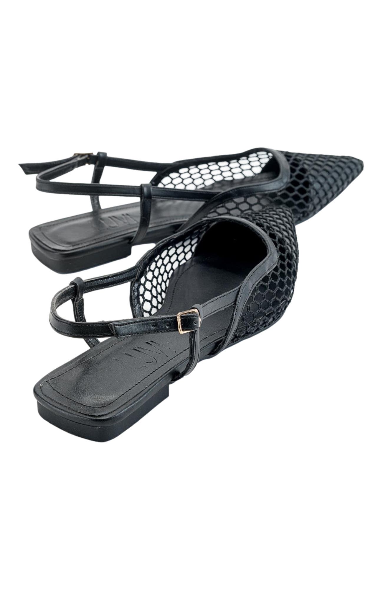 Prologue Shoes Brace Blue Mesh Flat Sandal, Alternate, color, 