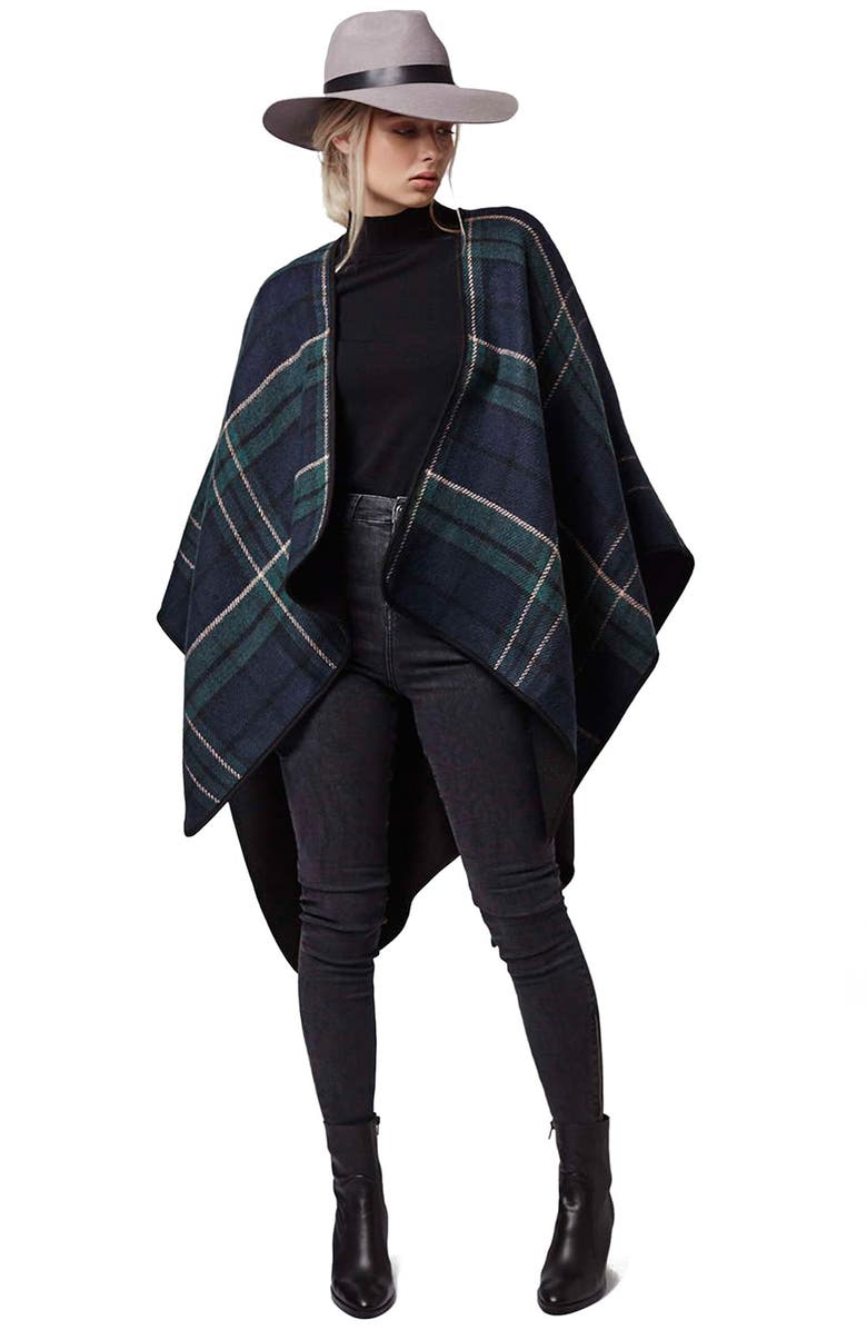 Topshop Reversible Cape, Alternate, color, 