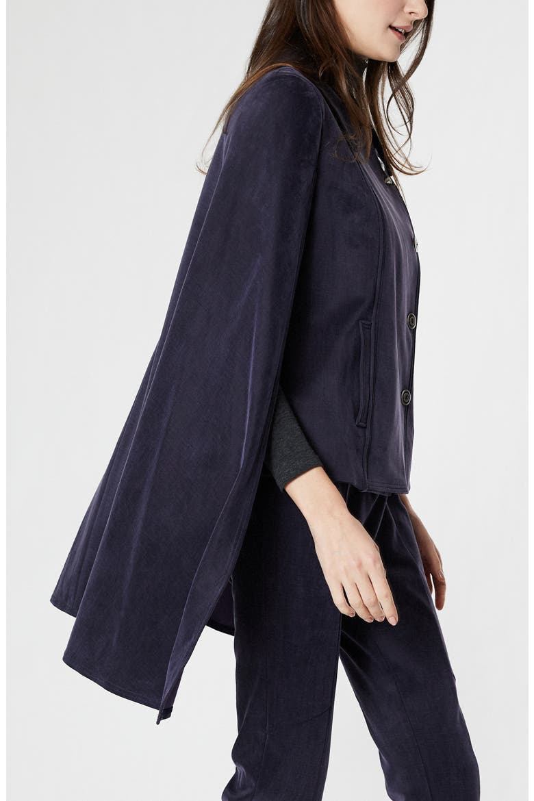 Georgina Maternity Cape Jacket, Alternate, color, PRATO BLUE