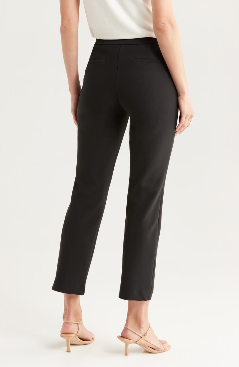 NORDSTROM RACK Essential Stretch Ponte Pants, Alternate, color, Black
