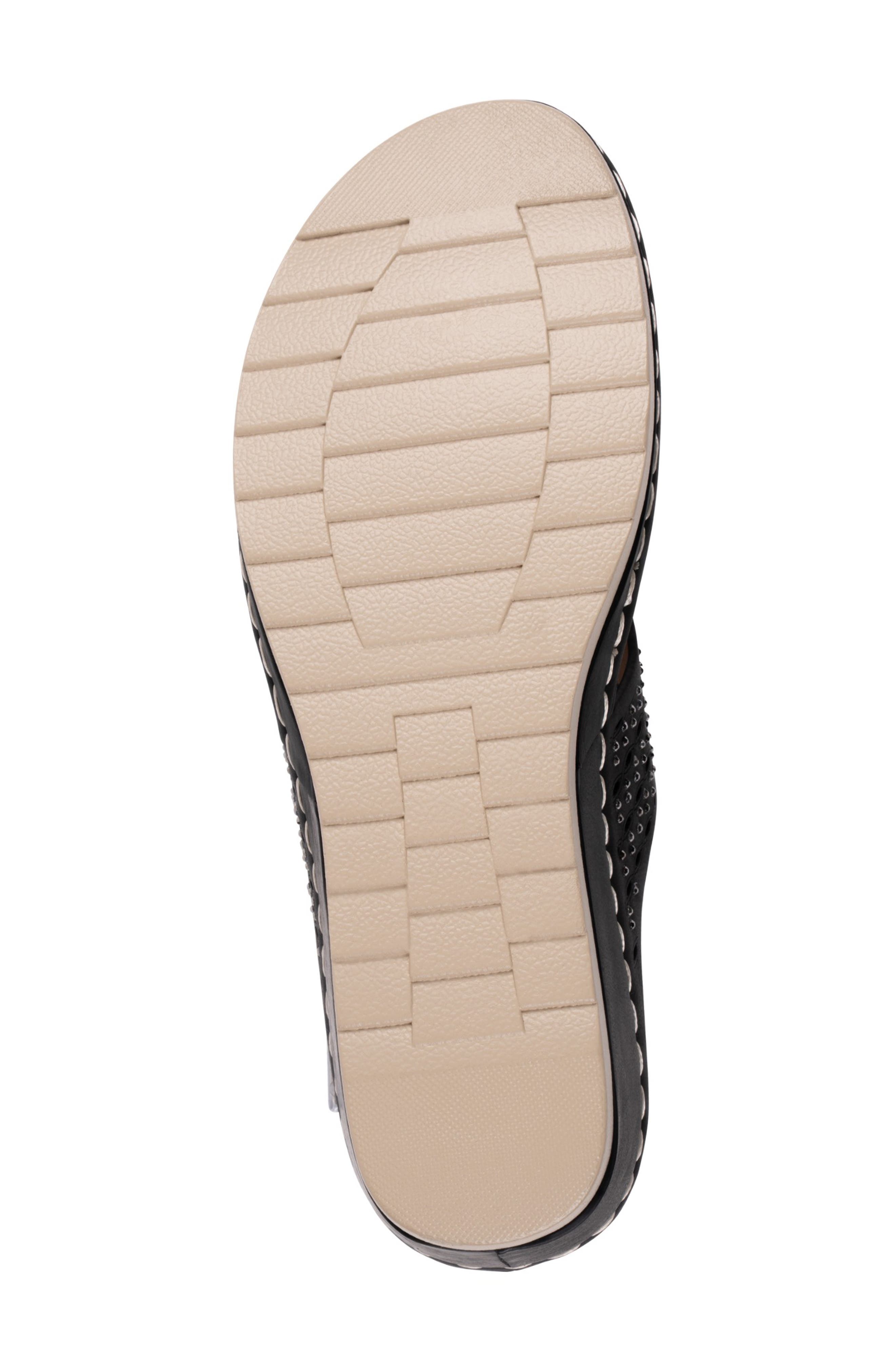 GOOD CHOICE NEW YORK Dannay Wedge Sandal, Alternate, color, Black