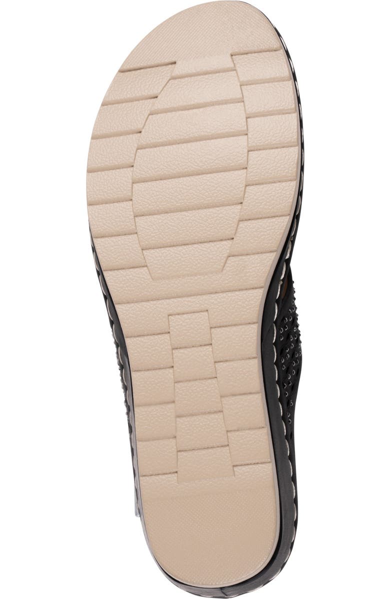 GOOD CHOICE NEW YORK Dannay Wedge Sandal, Alternate, color, Black
