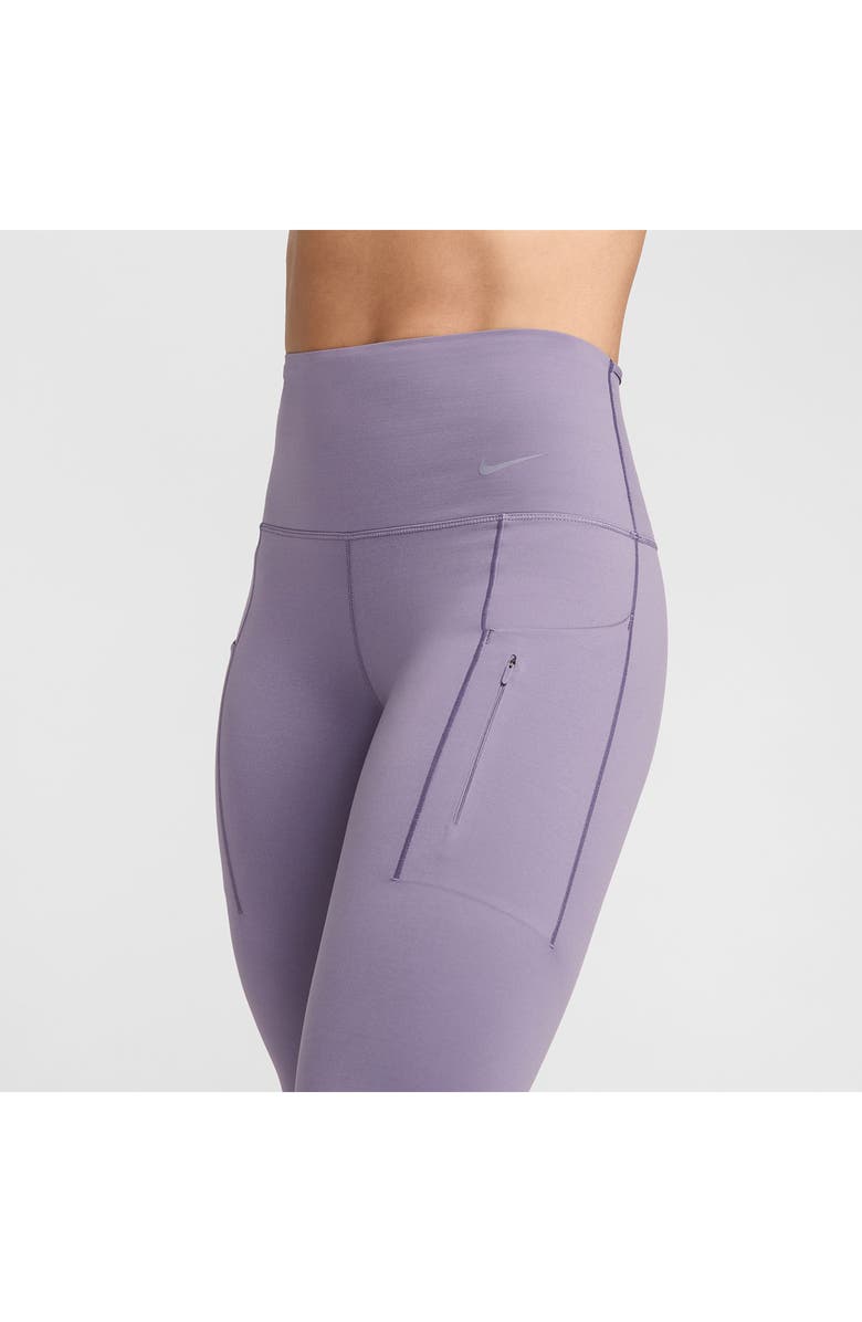 Nike Dri-FIT Go Firm Support High Waist Crop Leggings, Alternate, color, Daybreak/ Black