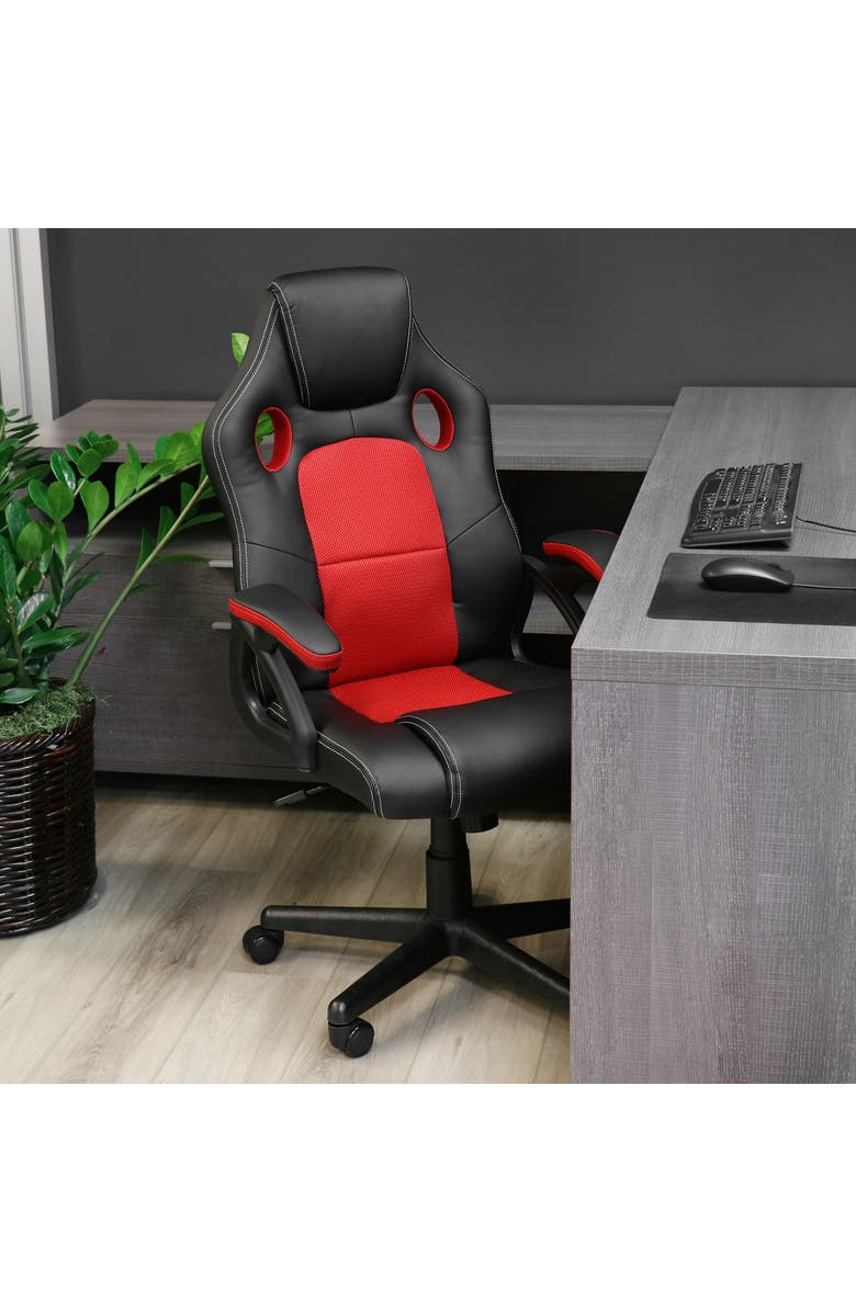 Elama High Back Adjustable Office Chair, Alternate, color, Black