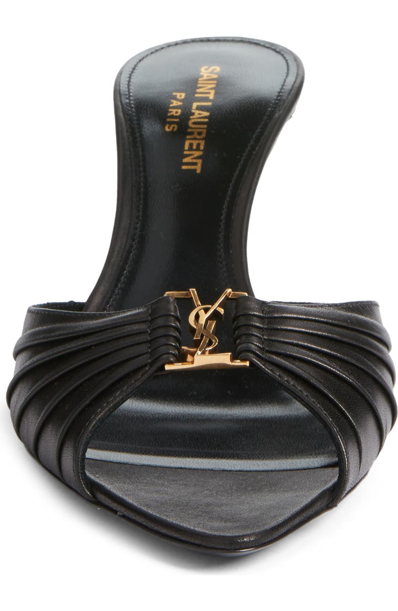 Saint Laurent Babylone Sandal, Alternate, color, Black