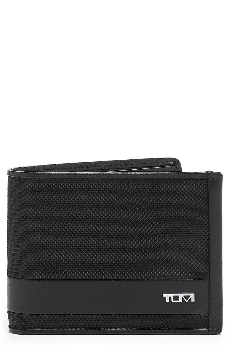 TUMI Alpha Global Removable Passcase Wallet, Main, color, Black