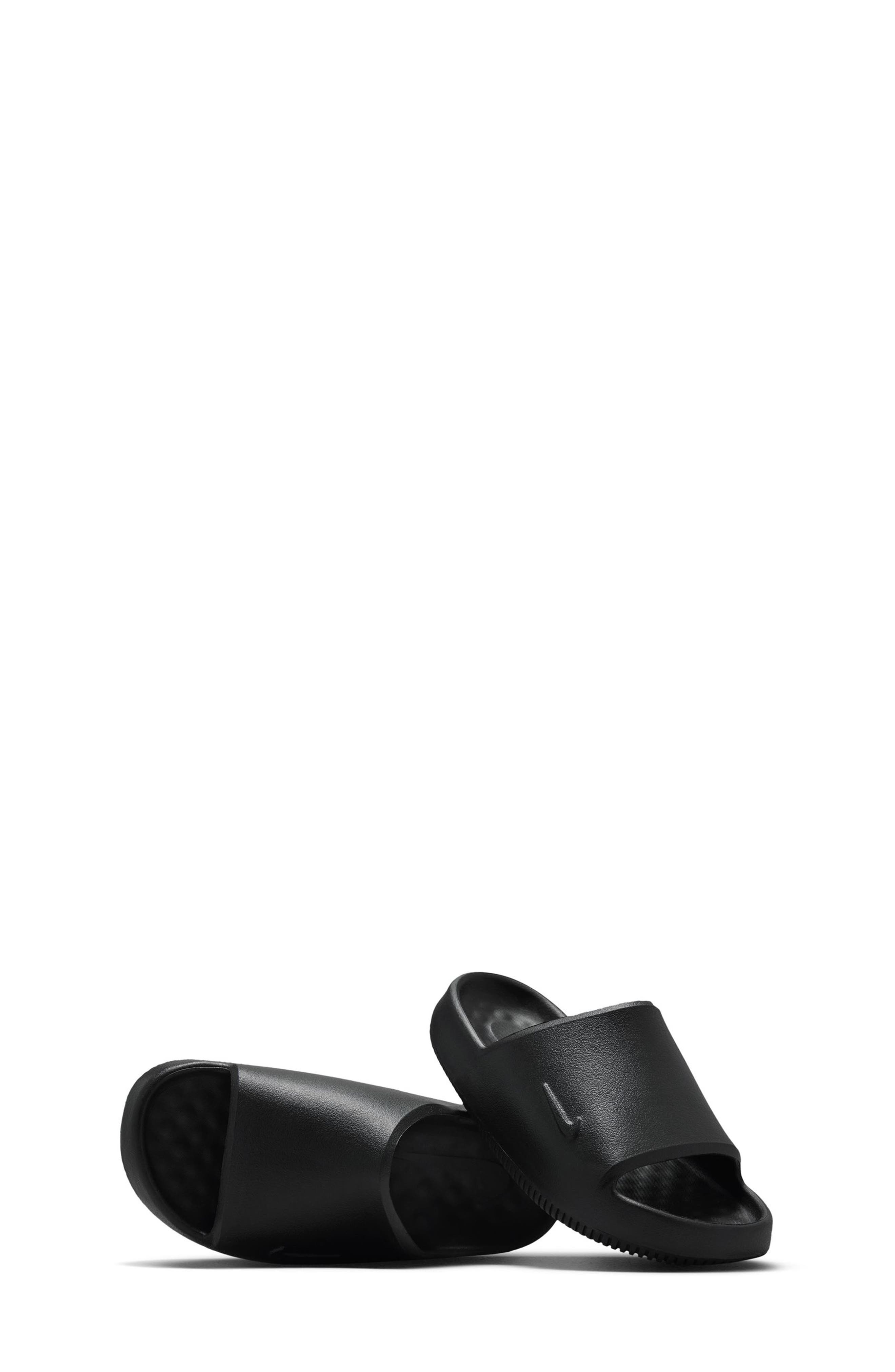 Nike Kids' Calm 2.0 Slide, Alternate, color, Black/ Black/ Black