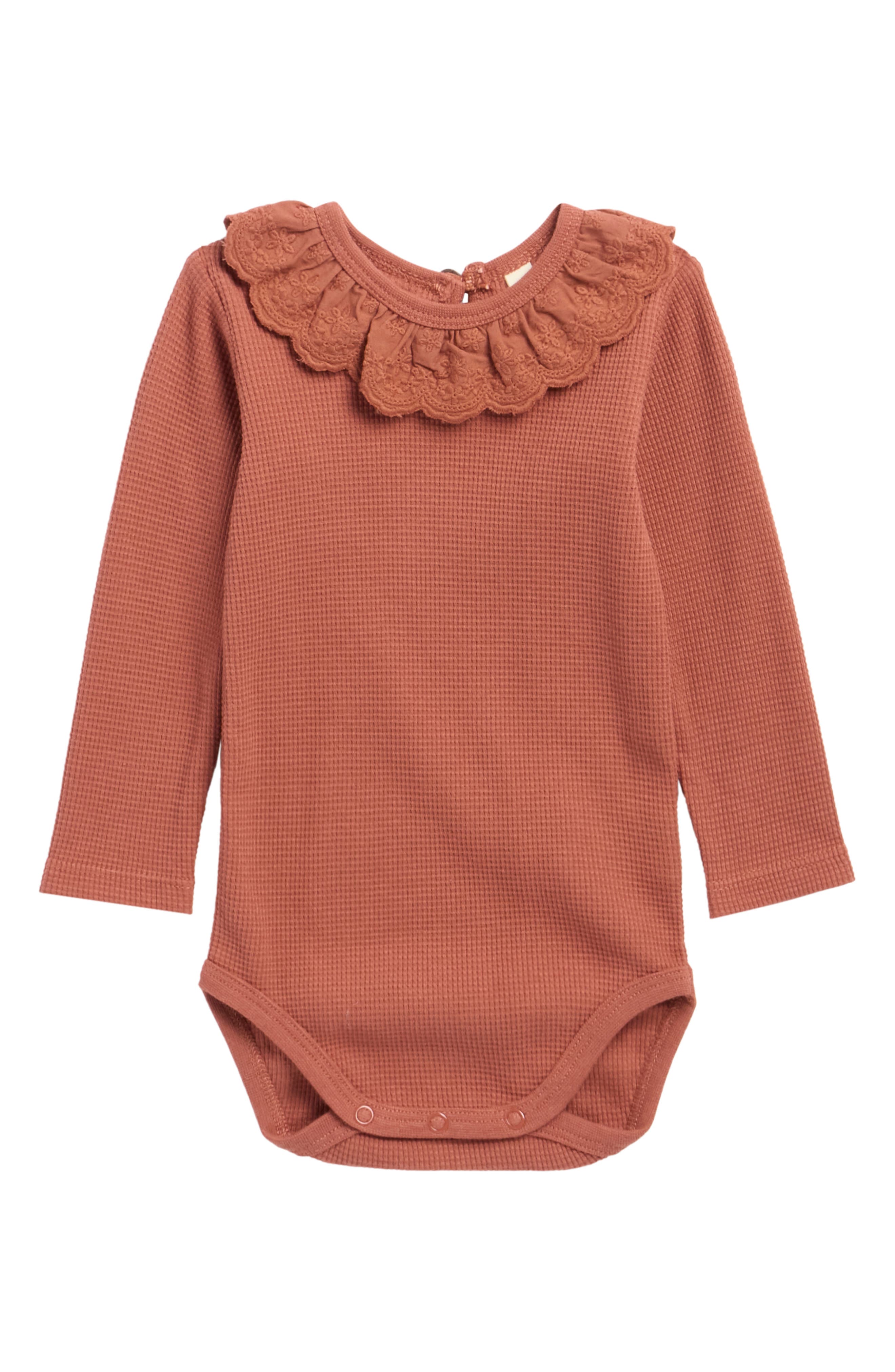 Kids' Ruffle Collar Eyelet Bodysuit