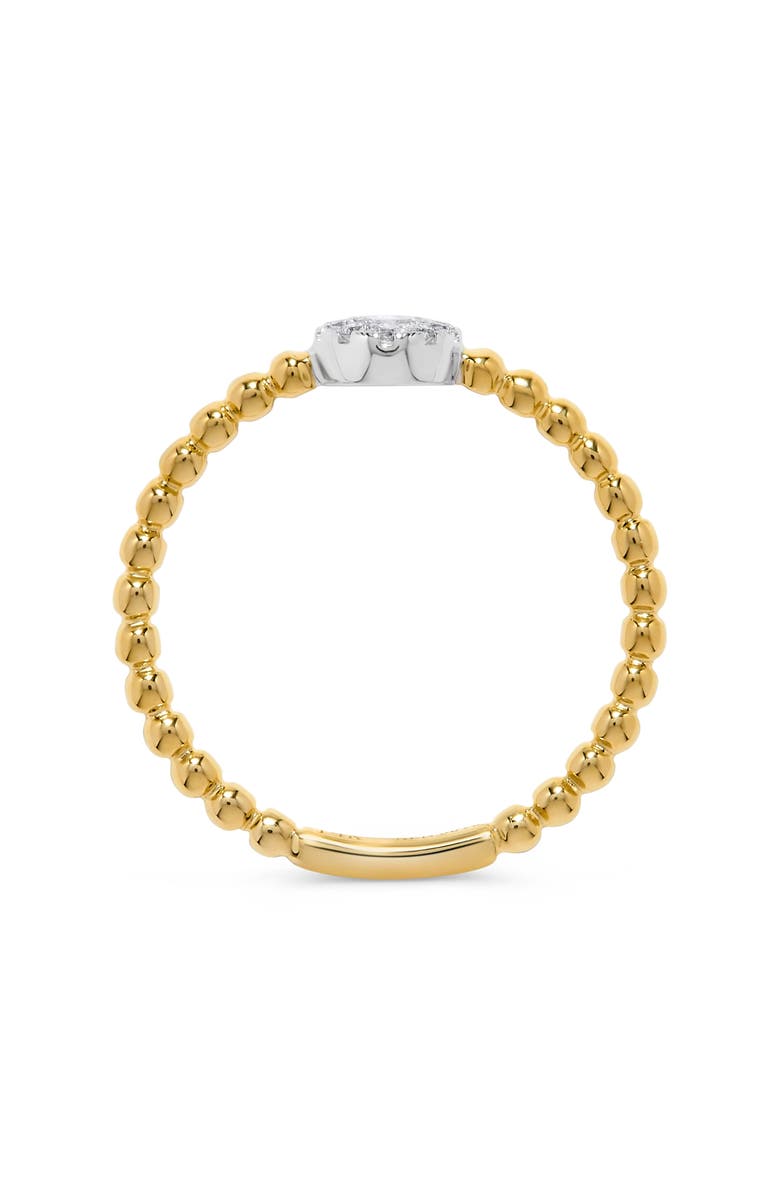 H.J. Namdar Pavé Halo Diamond Beaded Ring - 0.15ct., Alternate, color, Yellow Gold