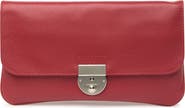 Longchamp Le Foulonne Leather Travel Clutch
