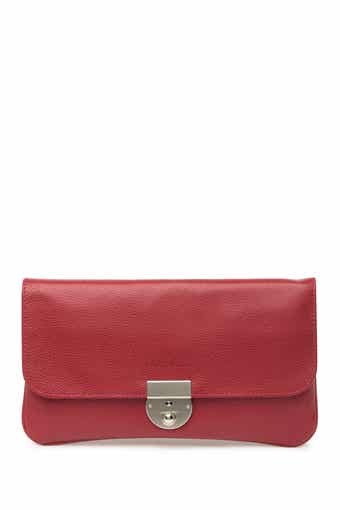 Longchamp Le Foulonne Leather Travel Clutch