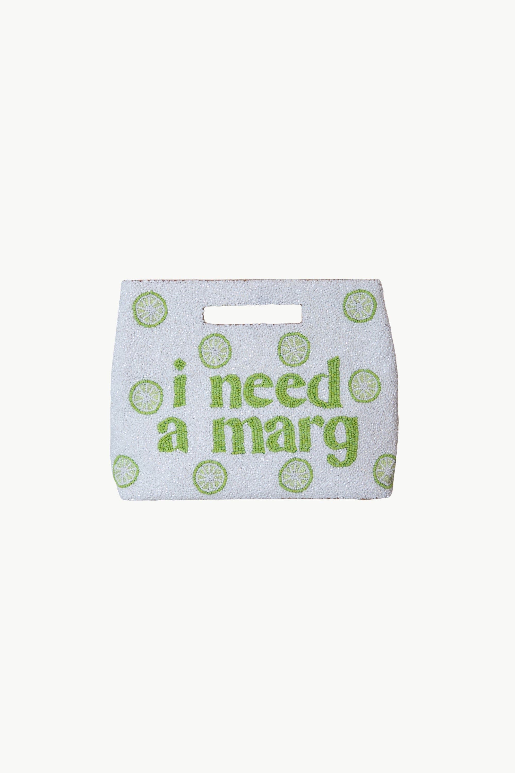 Island to East Side I Need a Marg Handle Pouch, Main, color, White