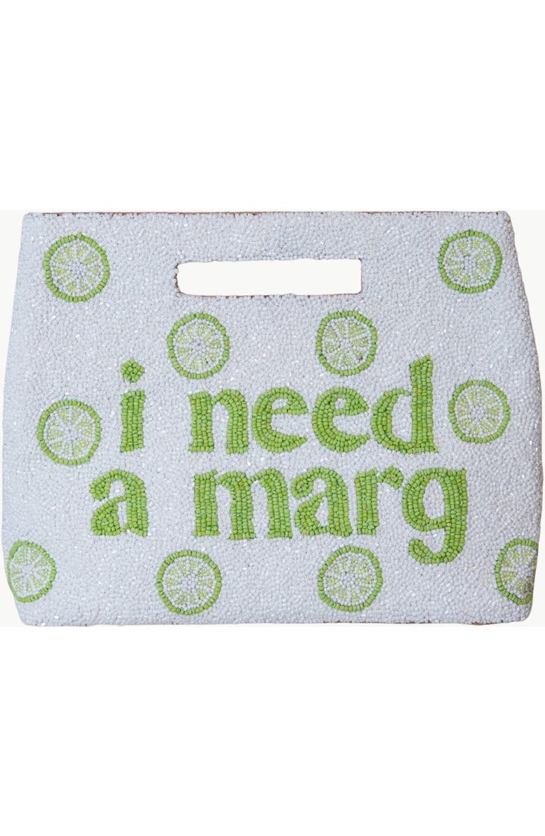 Island to East Side I Need a Marg Handle Pouch, Main, color, White