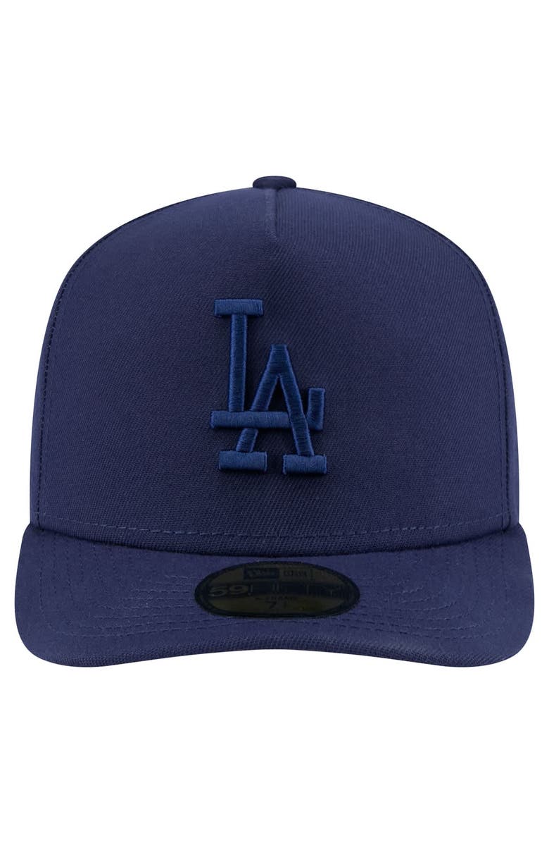 New Era Men's New Era Navy Los Angeles Dodgers Color Pack A-Frame 59FIFTY Fitted Hat, Alternate, color, 