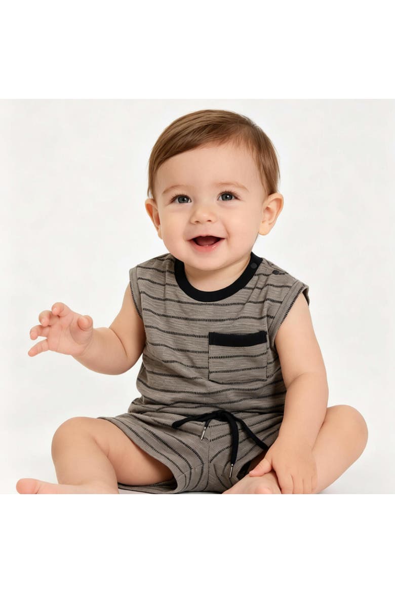 Stripe Pocket Set, Alternate, color, Grey