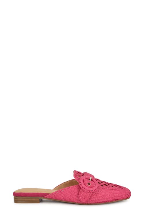 Nine West Caspe Woven Mule In Medium Pink
