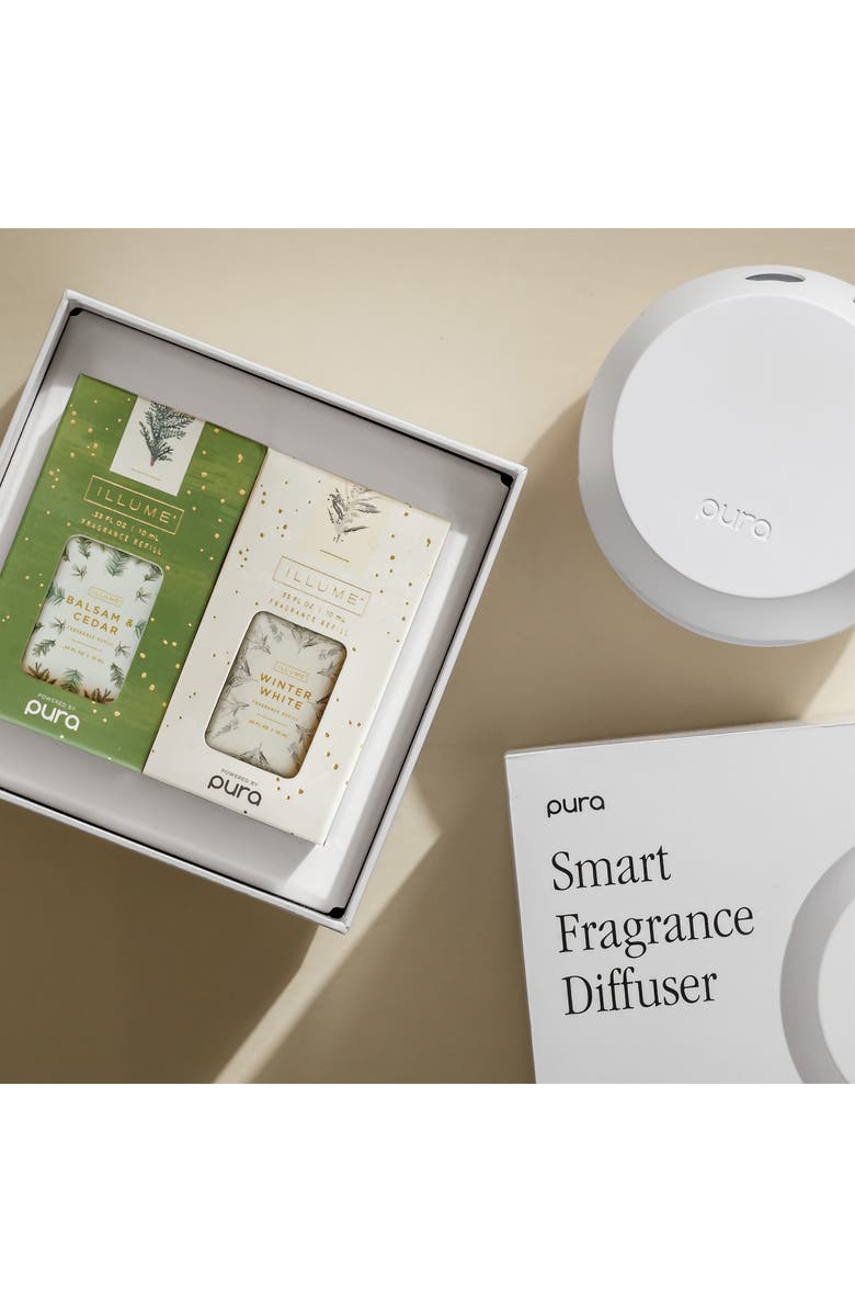 PURA x Illume Pura 4 Smart Fragrance Diffuser & Refill Holiday Set, Alternate, color,
