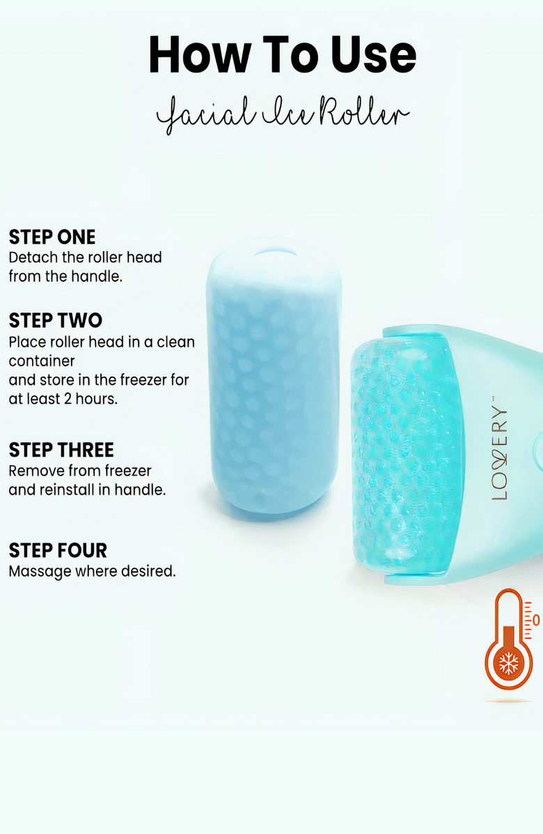 Lovery Gel Bead Face & Body Ice Roller, Refresh, Soothe, and Rejuvenate, Turquoise, Alternate, color,