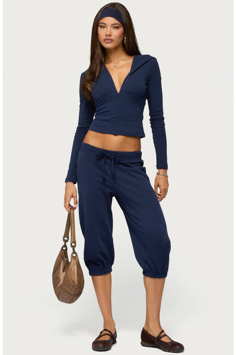 Deana Capri Sweatpants, Alternate, color, NAVY