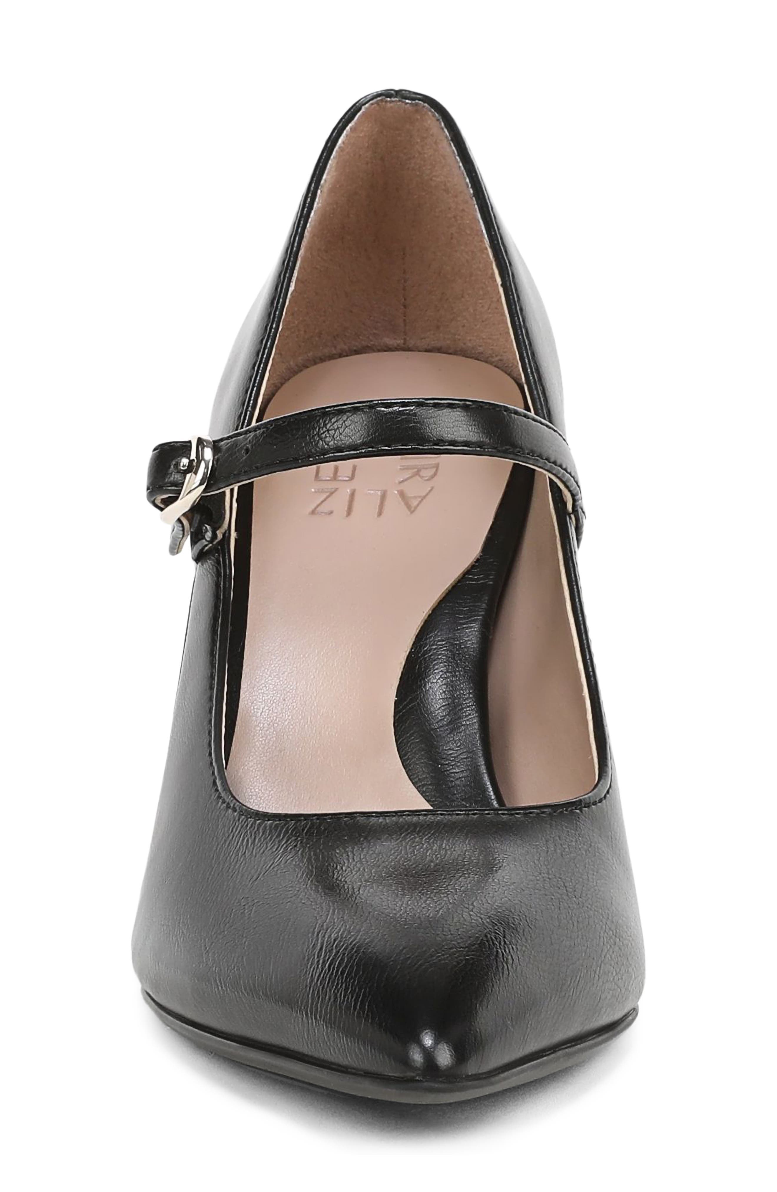 Blakely Faux Leather Mary Jane Pump, Alternate, color, BLACK FAUX LEATHER